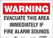Safety Sign 10 in x 14 in Polyethylene