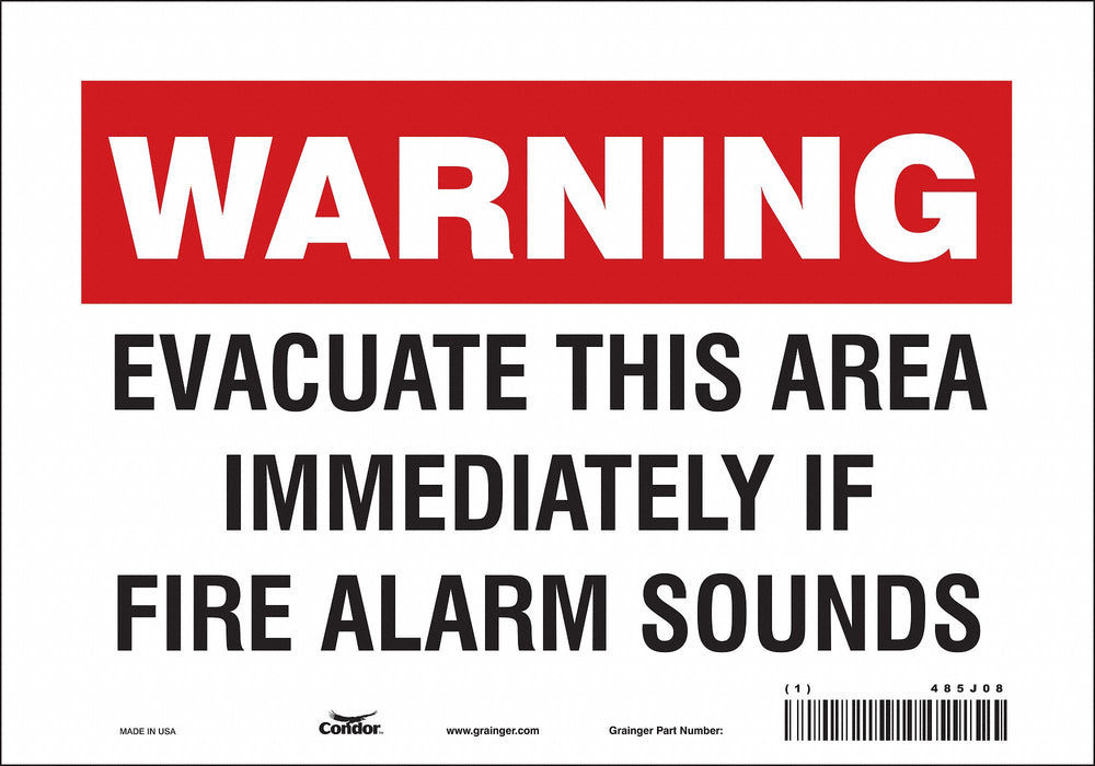 Safety Sign 7 in x 10 in Vinyl