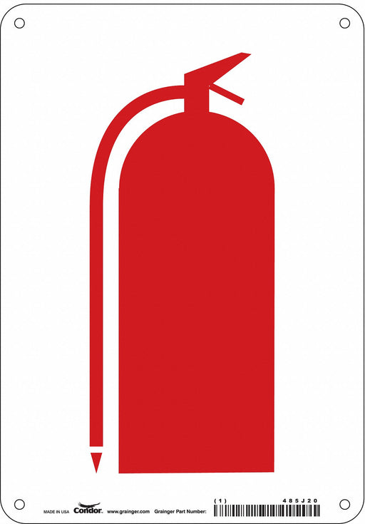 Safety Sign 10 in x 7 in Aluminum