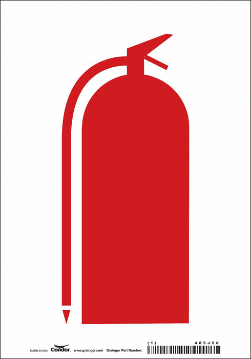 Safety Sign 10 in x 7 in Vinyl