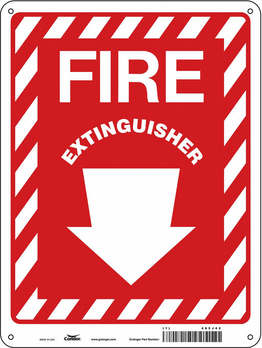Safety Sign 12 in x 9 in Aluminum