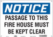 Safety Sign 10 in x 14 in Polyethylene