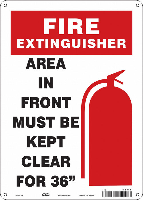 Safety Sign 14 in x 10 in Aluminum