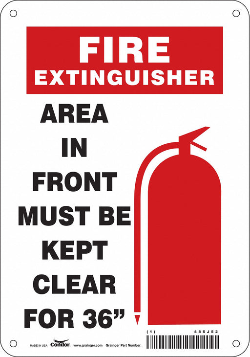 Safety Sign 10 in x 7 in Polyethylene