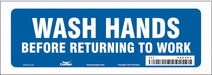 Safety Sign 3 1/2 in x 10 in Vinyl PK10