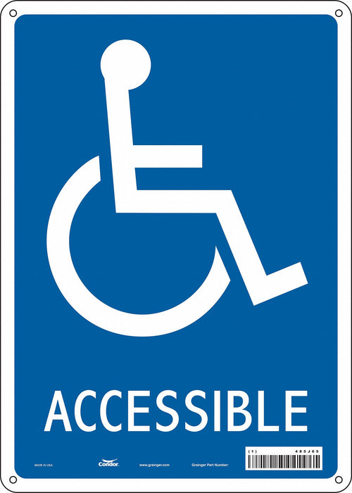 K1113 Safety Sign 14 in x 10 in Aluminum