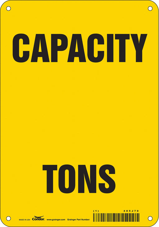 Safety Sign 10 inx7 in Aluminum