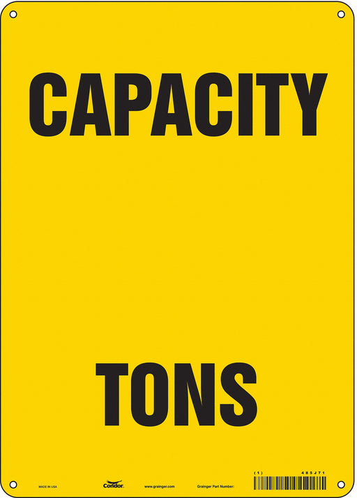 Safety Sign 14 in x 10 in Aluminum