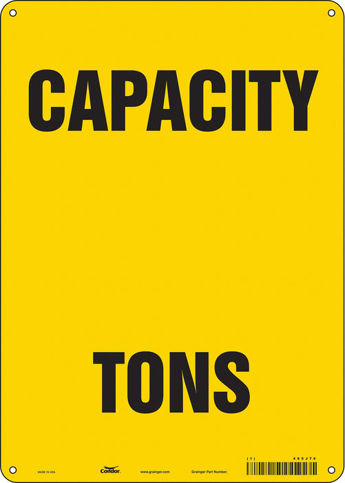 Safety Sign 14 in x 10 in Polyethylene