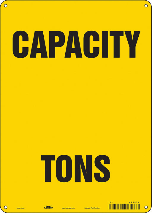 Safety Sign 14 in x 10 in Polyethylene