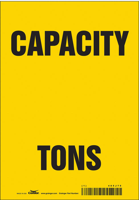 Safety Sign 10 inx7 in Vinyl