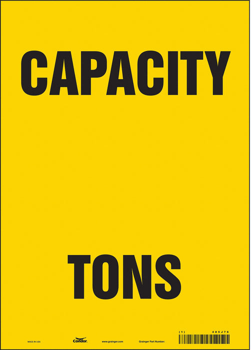 Safety Sign 14 in x 10 in Vinyl