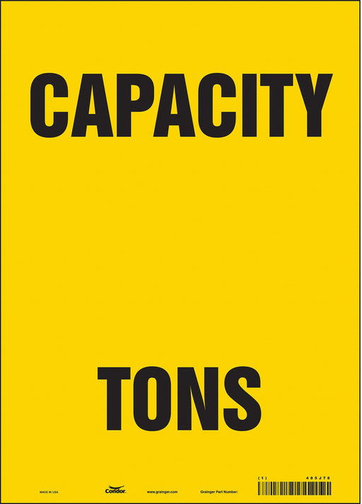 Safety Sign 14 in x 10 in Vinyl