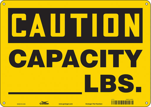 Safety Sign 10 in x 14 in Aluminum