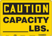 Safety Sign 10 in x 14 in Polyethylene