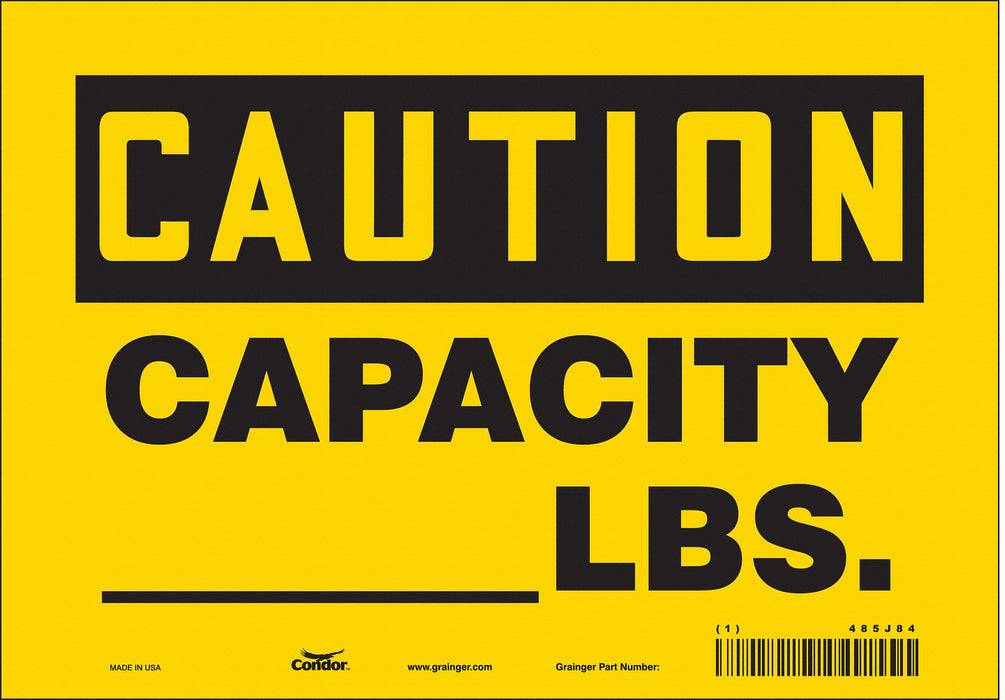 Safety Sign 7 inx10 in Vinyl