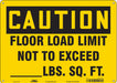 Safety Sign 10 in x 14 in Aluminum
