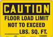 Safety Sign 10 inx14 in Polyethylene
