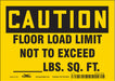 Safety Sign 5 in x 7 in Vinyl