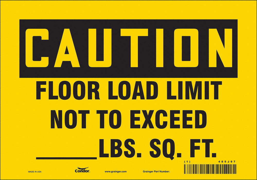 Safety Sign 7 in x 10 in Vinyl
