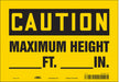 Safety Sign 7 inx10 in Vinyl