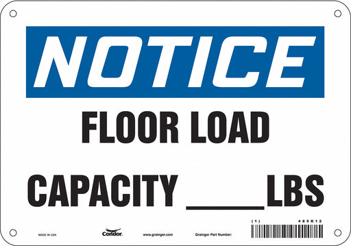 Safety Sign 7 in x 10 in Aluminum