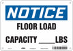 Safety Sign 7 inx10 in Polyethylene