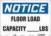 Safety Sign 10 in x 14 in Polyethylene