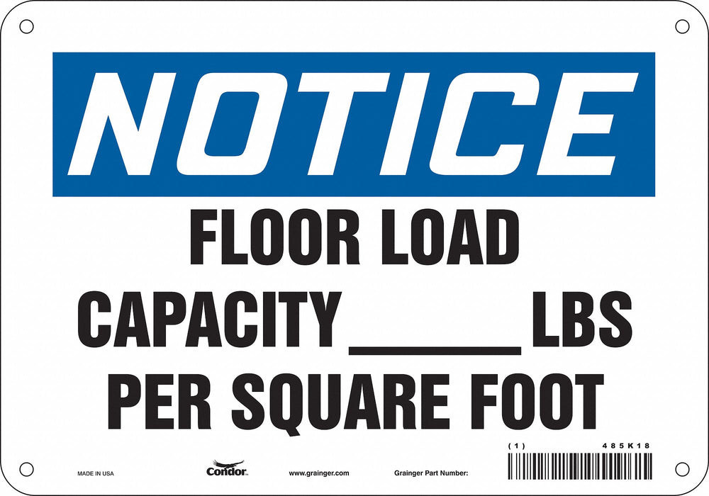Safety Sign 7 in x 10 in Aluminum