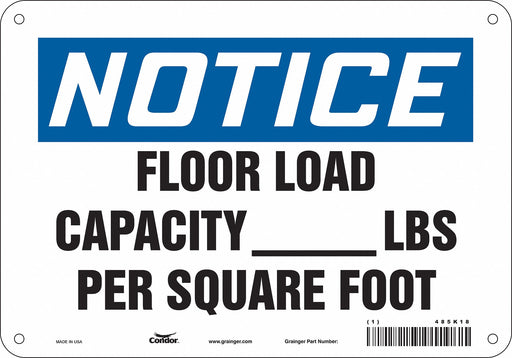 Safety Sign 7 in x 10 in Aluminum