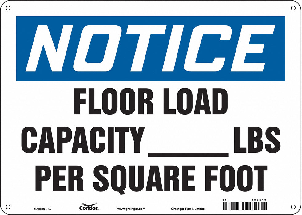 Safety Sign 10 inx14 in Aluminum