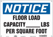 Safety Sign 10 in x 14 in Polyethylene