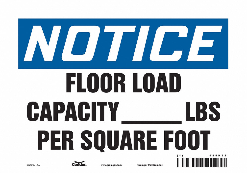 Safety Sign 7 in x 10 in Vinyl