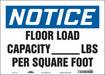 Safety Sign 10 in x 14 in Vinyl