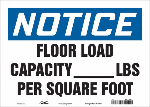 Safety Sign 10 in x 14 in Vinyl