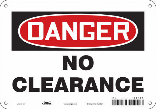 Safety Sign 7 in x 10 in Aluminum
