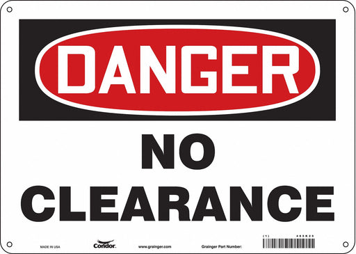 Safety Sign 10 inx14 in Aluminum
