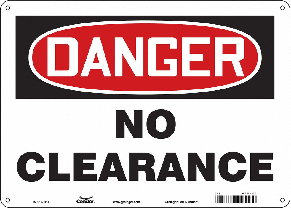 Safety Sign 10 inx14 in Aluminum