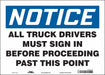 Safety Sign 10 in x 14 in Vinyl