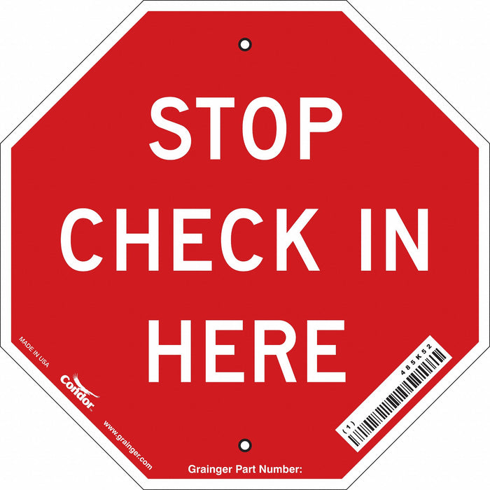 Safety Sign 11 inx11 in Vinyl