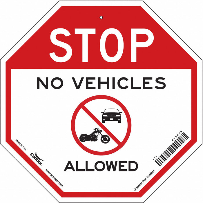 Safety Sign 18 inx18 in Aluminum