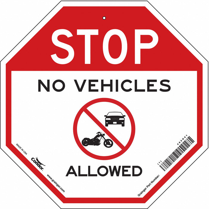 Safety Sign 18 inx18 in Polyethylene
