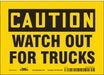Safety Sign 5 inx7 in Vinyl
