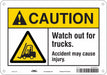 Safety Sign 7 in x 10 in Polyethylene