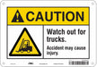 Safety Sign 7 in x 10 in Vinyl