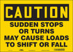 Safety Sign 10 inx14 in Vinyl