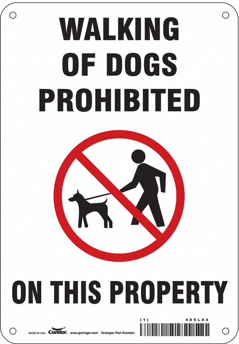 Safety Sign 10 in x 7 in Aluminum