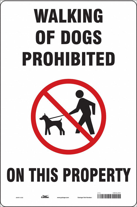 Safety Sign 18 in x 12 in Aluminum