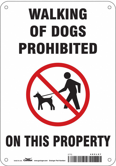 Safety Sign 10 in x 7 in Polyethylene