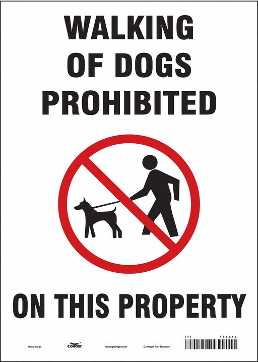 Safety Sign 14 in x 10 in Vinyl
